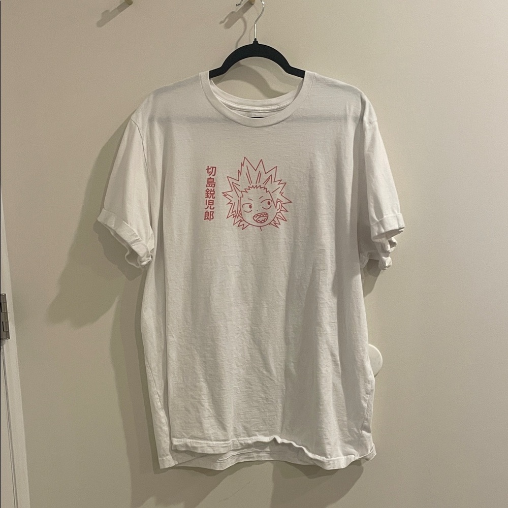 White Graphic Kirishima My Hero Academia T-Shirt - 2X